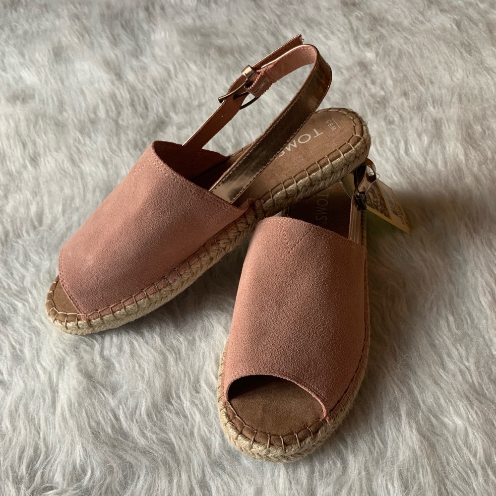 NIB TOMS Clara Espadrille Slingback Sandal - Picture 2 of 8